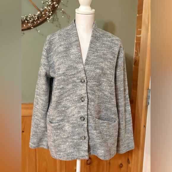 Everly Gray Women's Cardigan Sweater - Picture 1 of 12